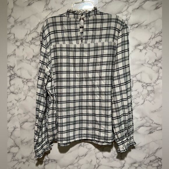 RAILS ARIANA SHIRT IVORY ONYX CHECK - Picture 12 of 16